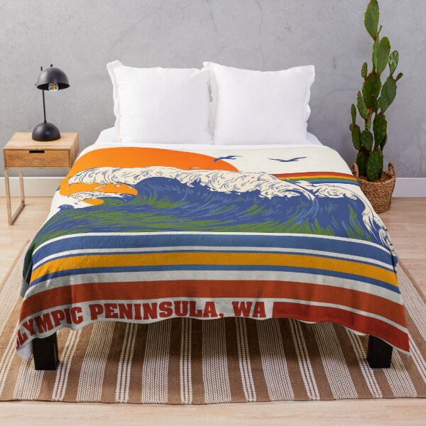 Aperçu de l'œuvre Retro Olympic Peninsula Washington 70s Style Tourist Souvenir créée et vendue par ourkid.