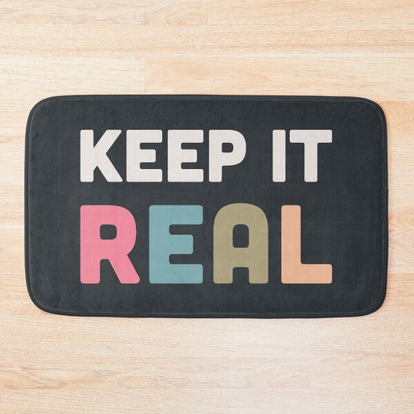 Item preview, Keep it real slogan designed and sold by BlockDashArt.