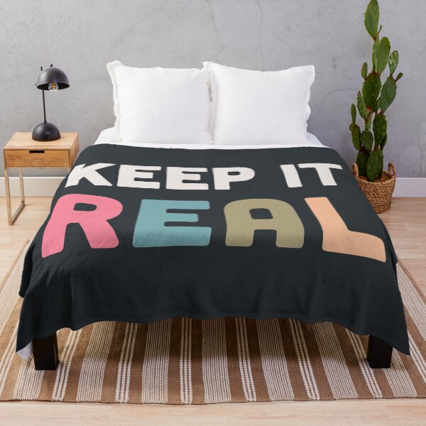 Item preview, Keep it real slogan designed and sold by BlockDashArt.