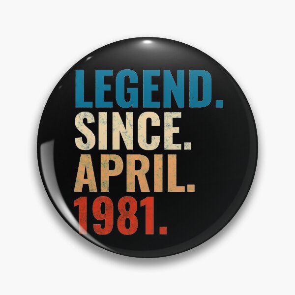 Item preview, Legend Since April 1981 Retro Vintage designed and sold by Teelogic.
