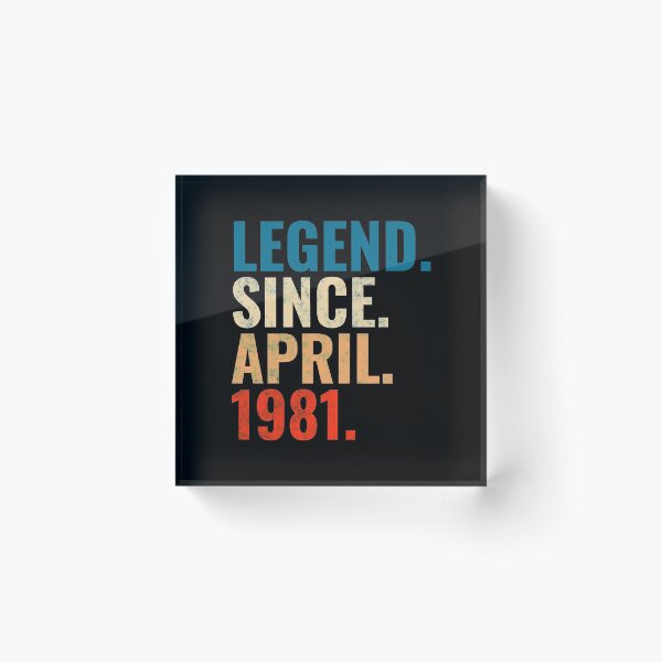 Item preview, Legend Since April 1981 Retro Vintage designed and sold by Teelogic.