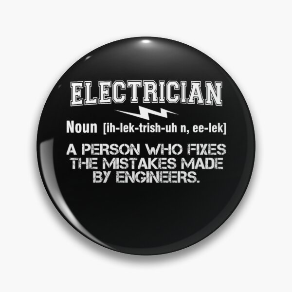 Item preview, Electrician Person Fixes Mistakes Made By Engineer  designed and sold by aryagiri.