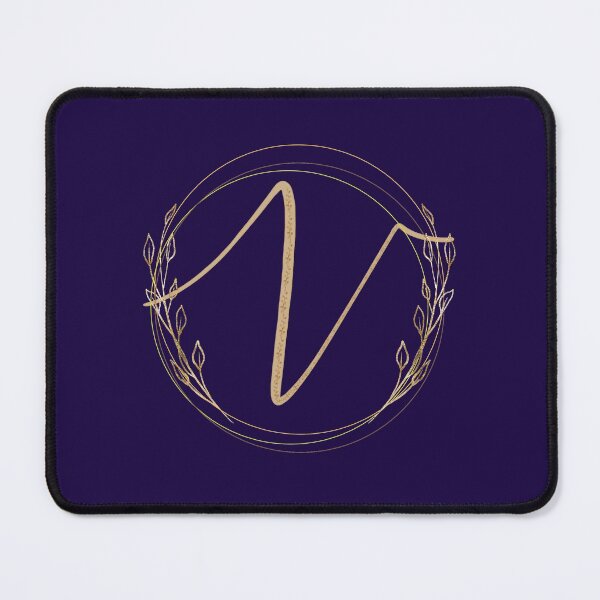 Item preview,  Letter V - Gold Leaves on blue background designed and sold by Rionda.