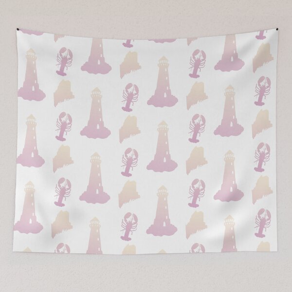 Item preview, Pink Ombré State of Maine Sticker Pack  designed and sold by Dalaura.