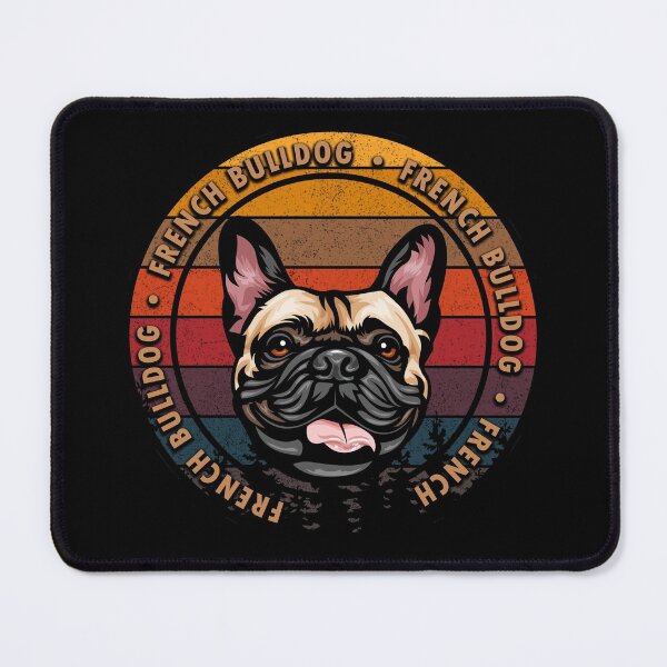 Item preview, French Bulldog distressed sunset retro dog face design designed and sold by SamRVstore.