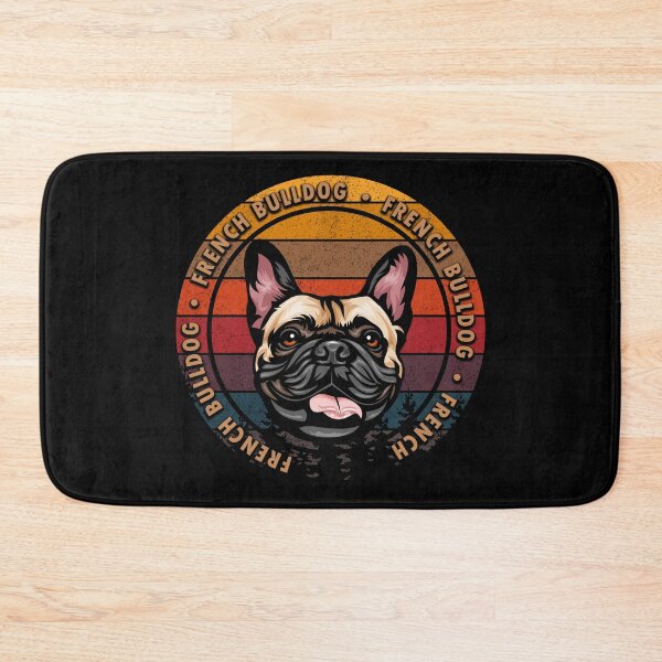 Item preview, French Bulldog distressed sunset retro dog face design designed and sold by SamRVstore.