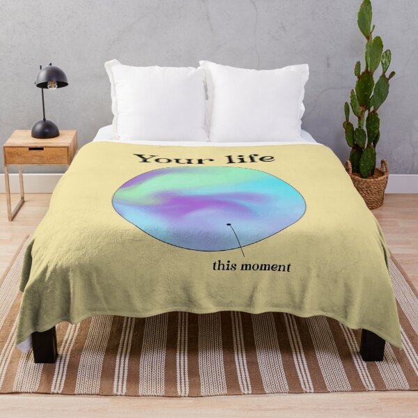Item preview, Your life and this moment - Selfcare mental wellbeing quote designed and sold by Mindy Bubble.