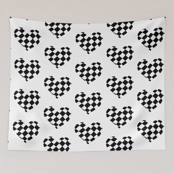 Item preview, Black Checkered Heart designed and sold by Nealoc.