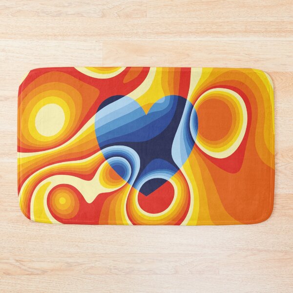 Item preview, Blue, red, orange and yellow heart marble designed and sold by Captain Chromatic.