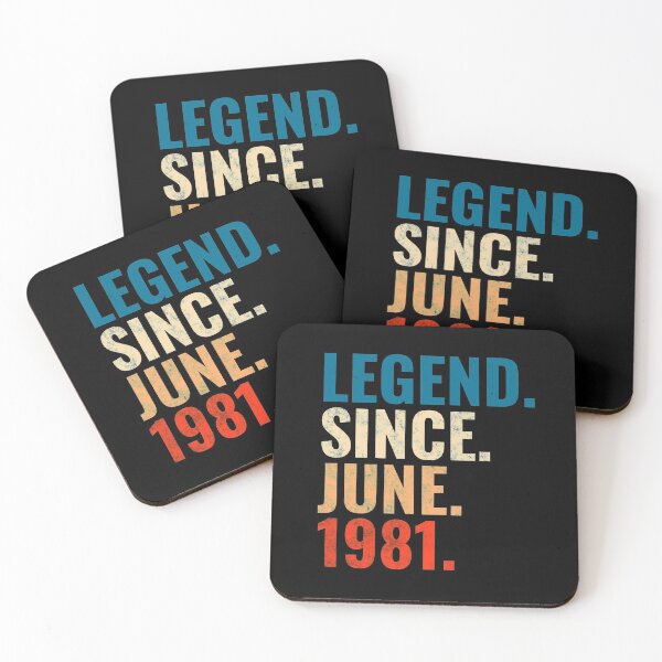 Item preview, Legend Since June 1981 Retro Vintage designed and sold by Teelogic.