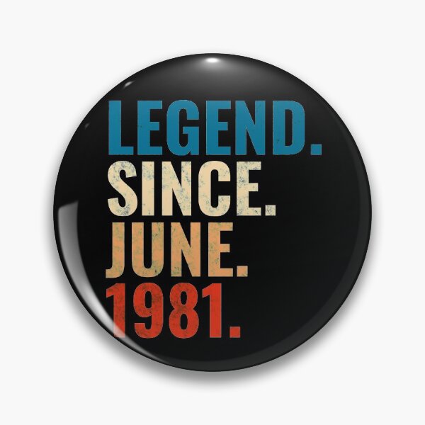 Item preview, Legend Since June 1981 Retro Vintage designed and sold by Teelogic.