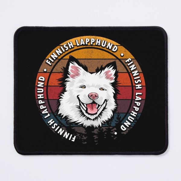 Item preview, Finnish LappHund distressed sunset retro dog face design designed and sold by SamRVstore.