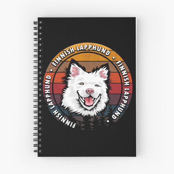 Item preview, Finnish LappHund distressed sunset retro dog face design designed and sold by SamRVstore.