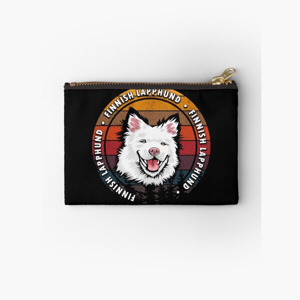 Item preview, Finnish LappHund distressed sunset retro dog face design designed and sold by SamRVstore.