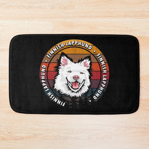 Item preview, Finnish LappHund distressed sunset retro dog face design designed and sold by SamRVstore.