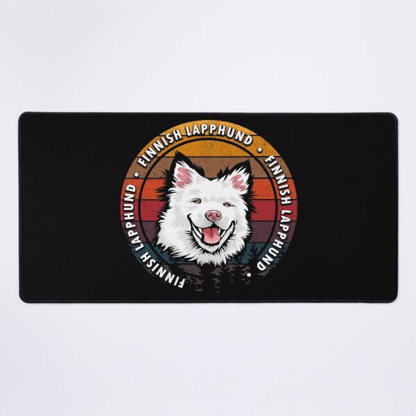 Item preview, Finnish LappHund distressed sunset retro dog face design designed and sold by SamRVstore.