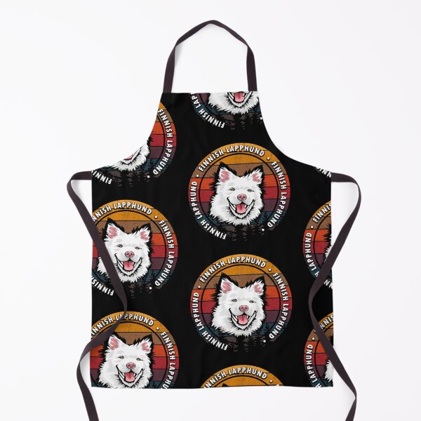 Item preview, Finnish LappHund distressed sunset retro dog face design designed and sold by SamRVstore.
