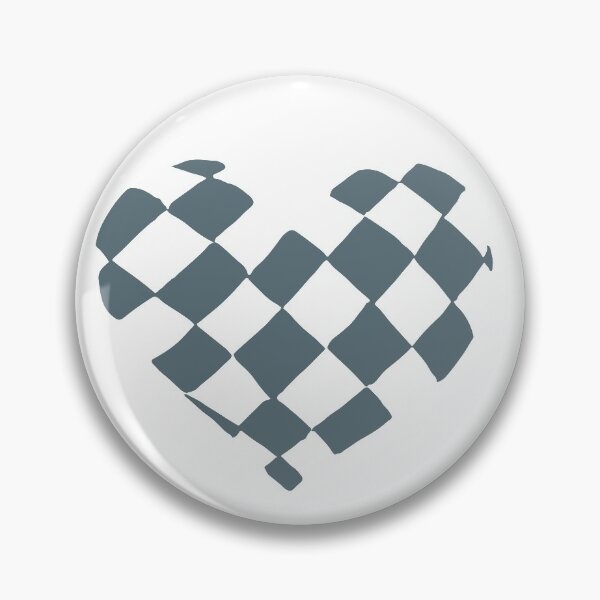 Item preview, Gray Checkered Heart designed and sold by Nealoc.