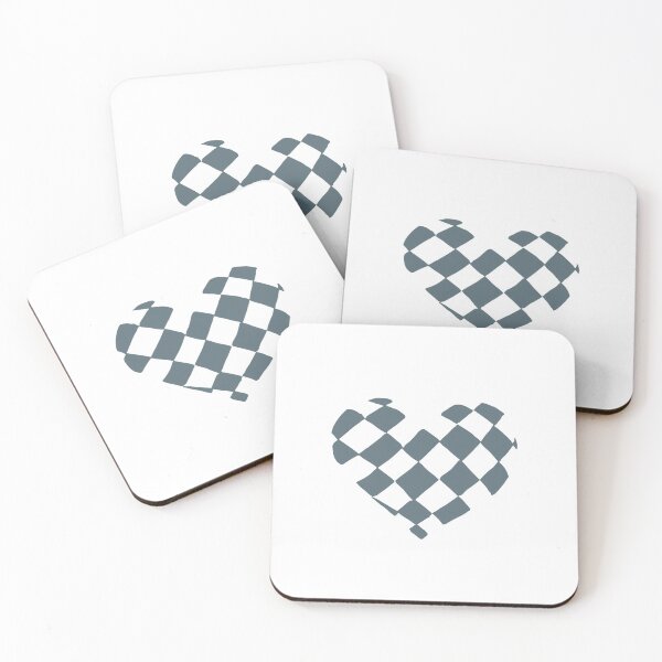 Item preview, Gray Checkered Heart designed and sold by Nealoc.