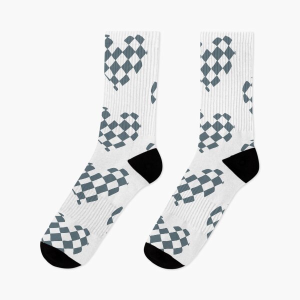 Item preview, Gray Checkered Heart designed and sold by Nealoc.