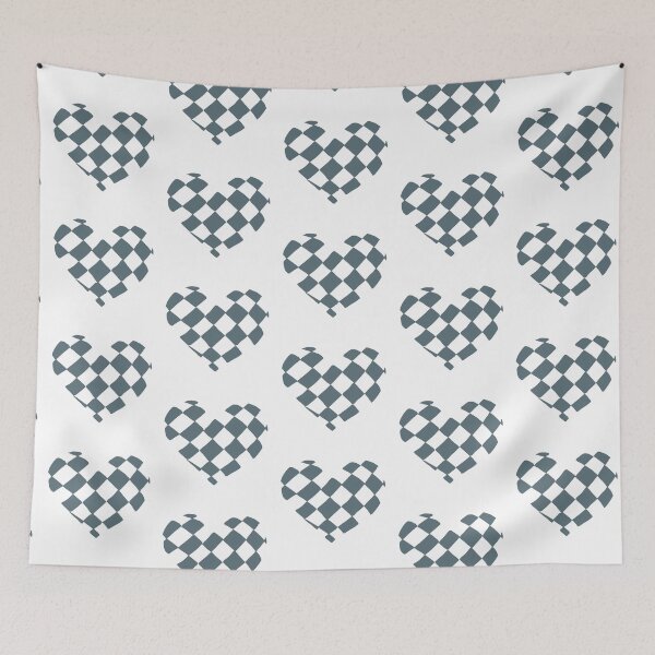 Item preview, Gray Checkered Heart designed and sold by Nealoc.