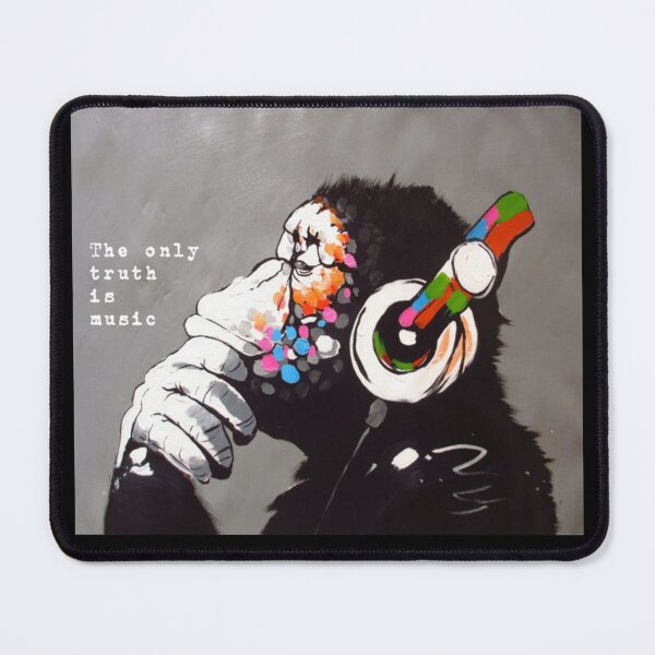 Item preview, The Only Truth Is Music - Banksy Art Music Quote Classic designed and sold by JeannetteEver.