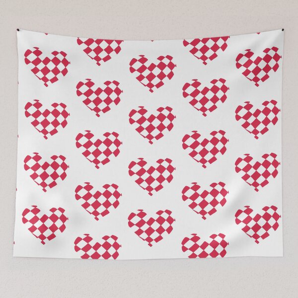 Item preview, Red Checkered Heart designed and sold by Nealoc.