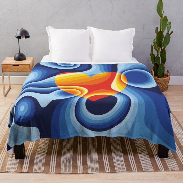Item preview, Blue, red, orange and yellow heart marble designed and sold by Captain Chromatic.