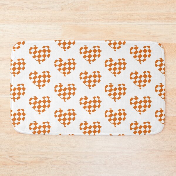 Item preview, Orange Checkered Heart designed and sold by Nealoc.