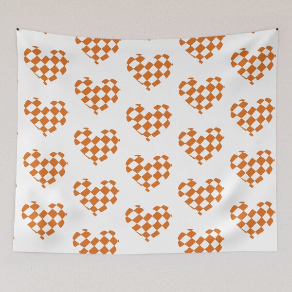 Item preview, Orange Checkered Heart designed and sold by Nealoc.