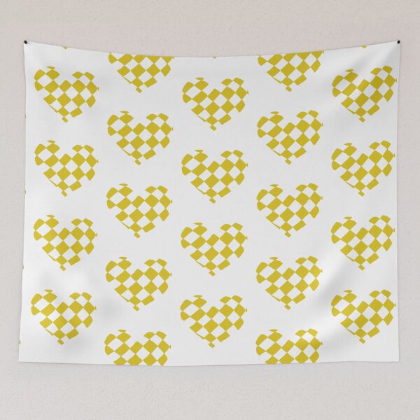 Item preview, Yellow Checkered Heart designed and sold by Nealoc.