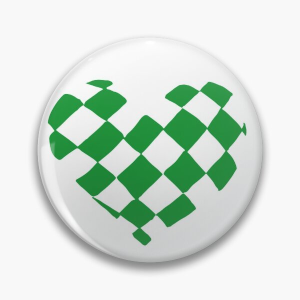 Item preview, Green Checkered Heart designed and sold by Nealoc.