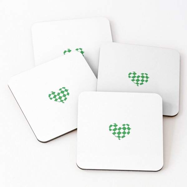 Item preview, Green Checkered Heart designed and sold by Nealoc.