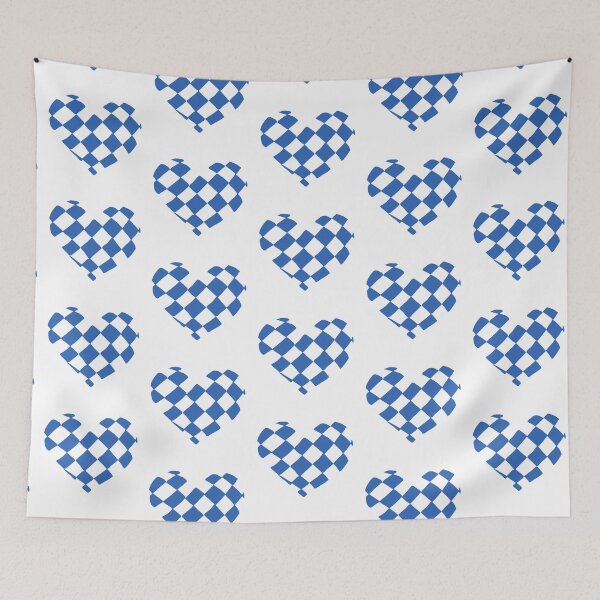 Item preview, Blue Checkered Heart designed and sold by Nealoc.