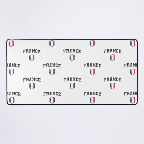 Item preview, France with French Flag within a Shield with a Textured Grunge Vintage Distressed Look designed and sold by Rhu Creations.