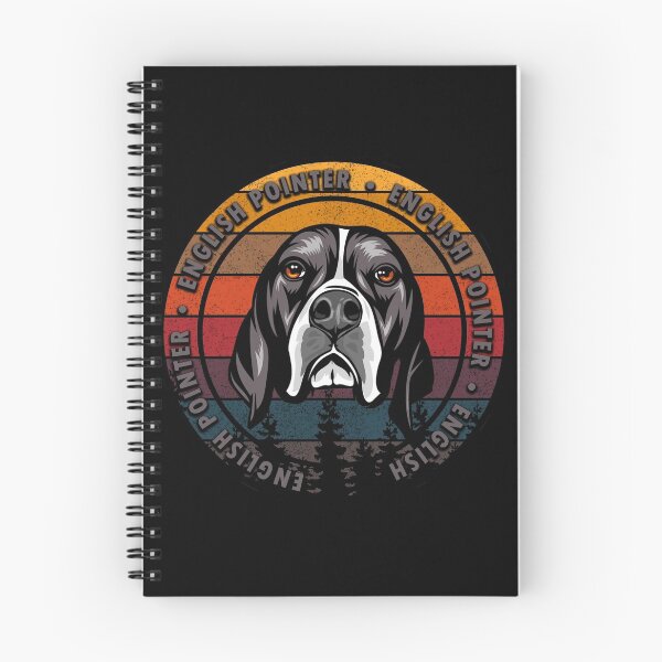 Item preview, English Pointer distressed sunset retro dog face design designed and sold by SamRVstore.