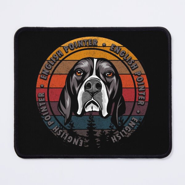 Item preview, English Pointer distressed sunset retro dog face design designed and sold by SamRVstore.