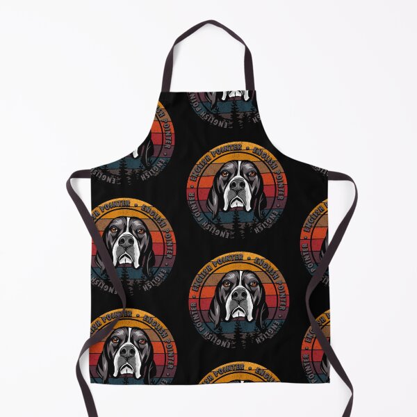 Item preview, English Pointer distressed sunset retro dog face design designed and sold by SamRVstore.