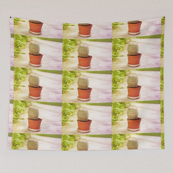 Item preview, Cactus flowering pink blossoms designed and sold by Arletta Cwalina.