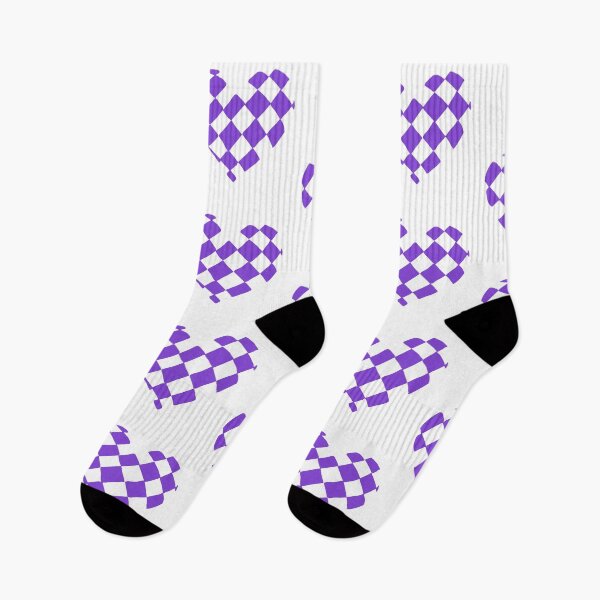 Item preview, Violet Checkerboard Heart designed and sold by Nealoc.
