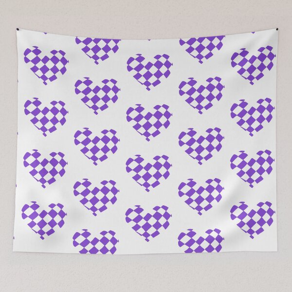 Item preview, Violet Checkerboard Heart designed and sold by Nealoc.