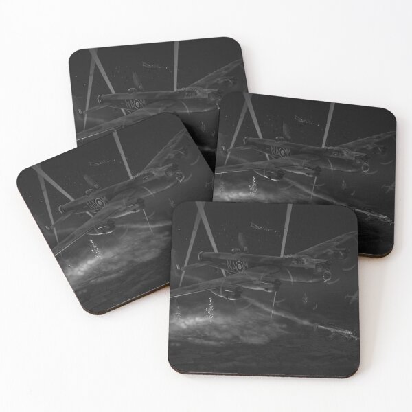 Item preview, 428 Squadron Lancasters in action, B&W version designed and sold by Flight Artworks.
