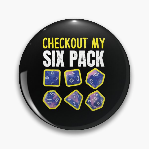 Item preview, Checkout My Six Pack Dice For Dragons Tabletop RPG designed and sold by GravitiTees.