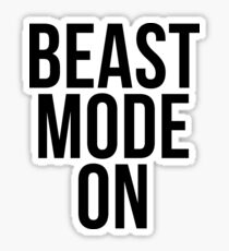 Beast mode ON Sticker