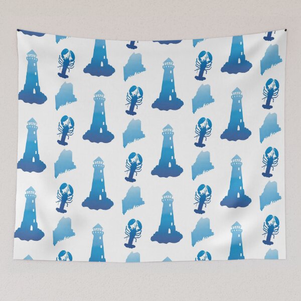 Item preview, Blue Ombré State of Maine Sticker Pack  designed and sold by Dalaura.