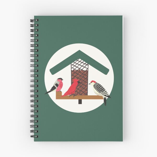 Item preview, Backyard Birds Eating Birdseed at Birdfeeder designed and sold by Cardinal Designs.