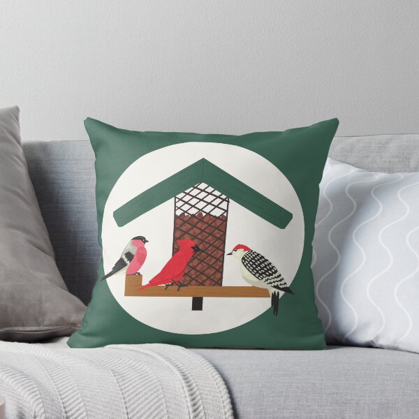 Item preview, Backyard Birds Eating Birdseed at Birdfeeder designed and sold by Cardinal Designs.