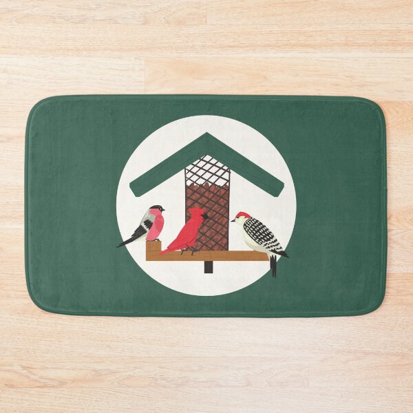 Item preview, Backyard Birds Eating Birdseed at Birdfeeder designed and sold by Cardinal Designs.