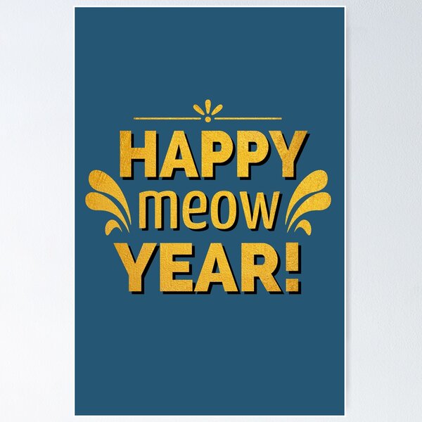 Item preview, Happy meow year 2022! designed and sold by Purr95.