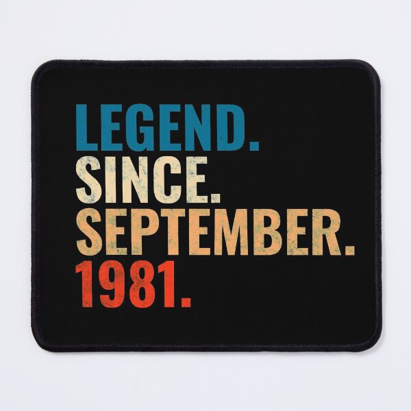 Item preview, Legend Since September 1981 Retro Vintage designed and sold by Teelogic.